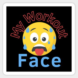 My Workout Face Sticker